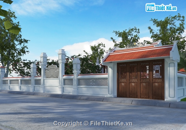 FILE 3DSMAX NHÀ THỜ HỌ,MODEL 3DSMAX NHÀ THỜ HỌ,NHÀ THỜ HỌ