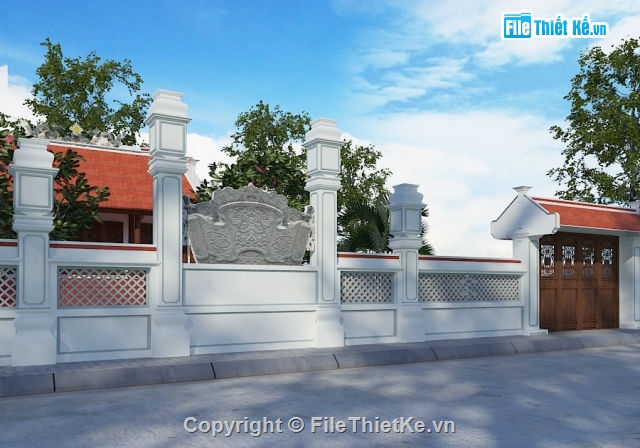 FILE 3DSMAX NHÀ THỜ HỌ,MODEL 3DSMAX NHÀ THỜ HỌ,NHÀ THỜ HỌ