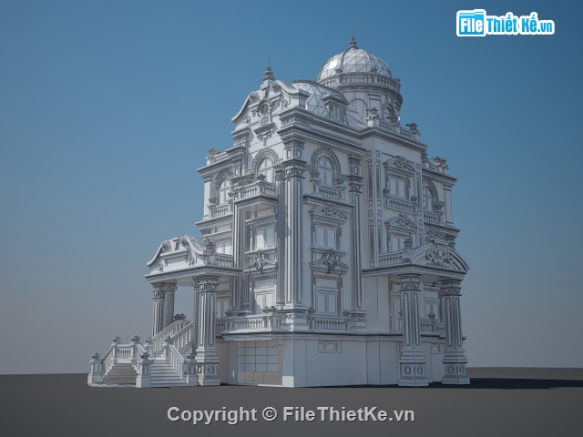 3DSMAX,Phối cảnh biệt thự,phối cảnh nhà phố,biệt thự có phối cảnh,phối cảnh biệt thự 3dmax