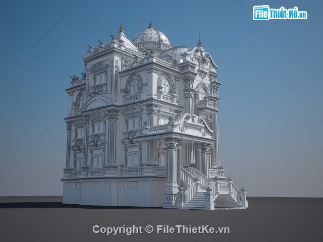 3DSMAX,Phối cảnh biệt thự,phối cảnh nhà phố,biệt thự có phối cảnh,phối cảnh biệt thự 3dmax