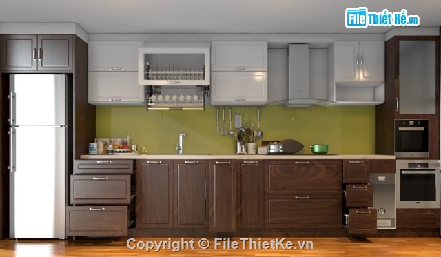 3dsmax tủ bếp,model File 3ds max,tủ bếp,phòng bếp,File 3Dmax tủ bếp