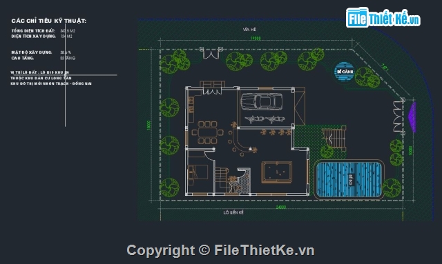 File cad Biệt thự 3 tầng,bản vẽ 3 tầng,mẫu biệt thự 3 tầng,kiến trúc biệt thự 3 tầng