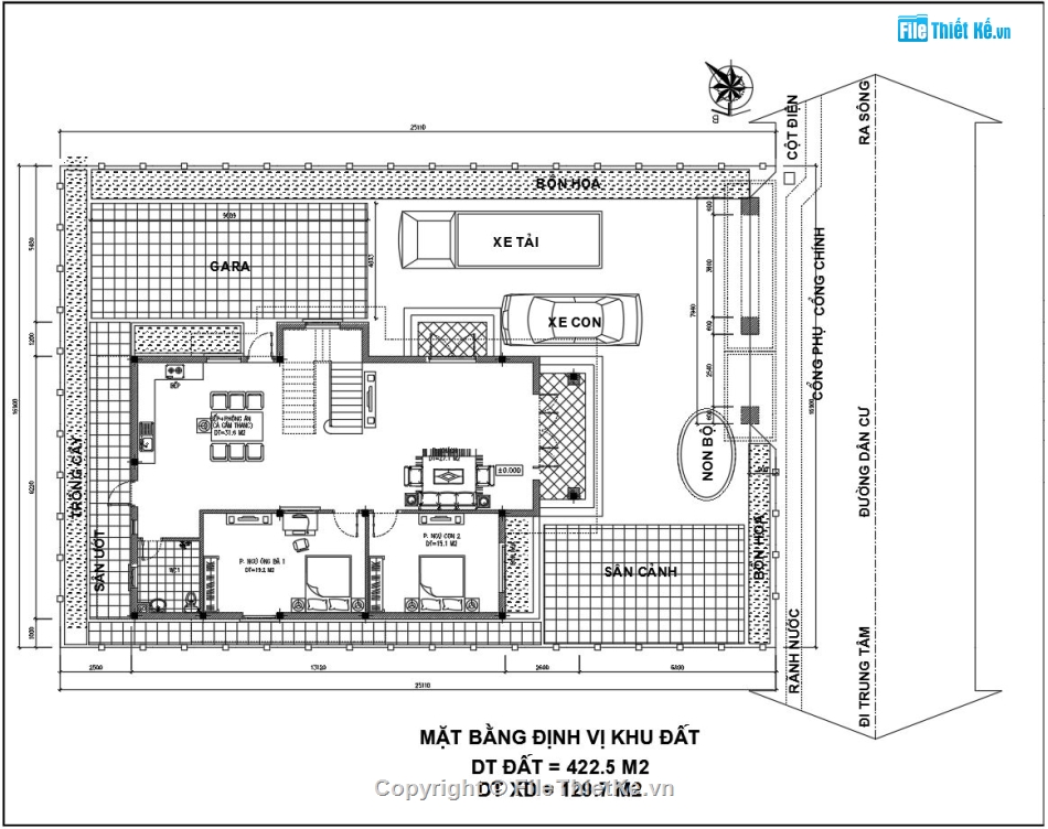File cad biệt thự 2 tầng,Biệt thự 2 tầng mái thái,biệt thự 2 tầng 9.2x14.3m,bản vẽ biệt thự 2 tầng,autocad biệt thự 2 tầng