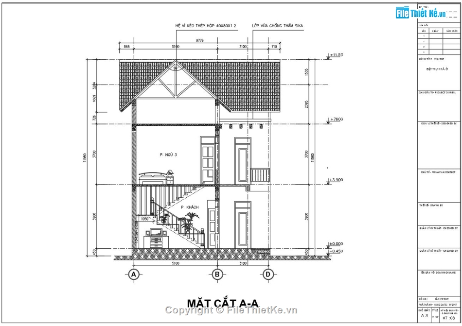 Biệt thự 2 tấng mái thái,Biệt thự vườn 2 tầng,Nhà vườn mái thái,Nhà vườn 2 tầng,Bản vẽ biết thự 2 tầng đẹp