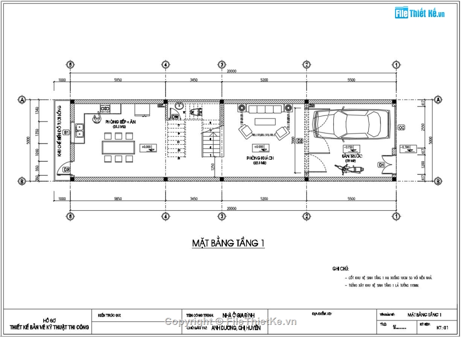 nhà phố 3 tầng,kiến trúc 3 tầng,Bản vẽ nhà phố,nhà 3 tầng hiện đại,Nhà phố 3 tầng 5x20m,File cad nhà phố 3 tầng