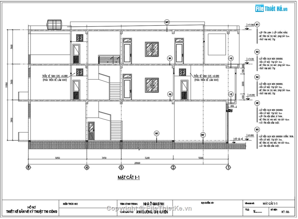 nhà phố 3 tầng,kiến trúc 3 tầng,Bản vẽ nhà phố,nhà 3 tầng hiện đại,Nhà phố 3 tầng 5x20m,File cad nhà phố 3 tầng