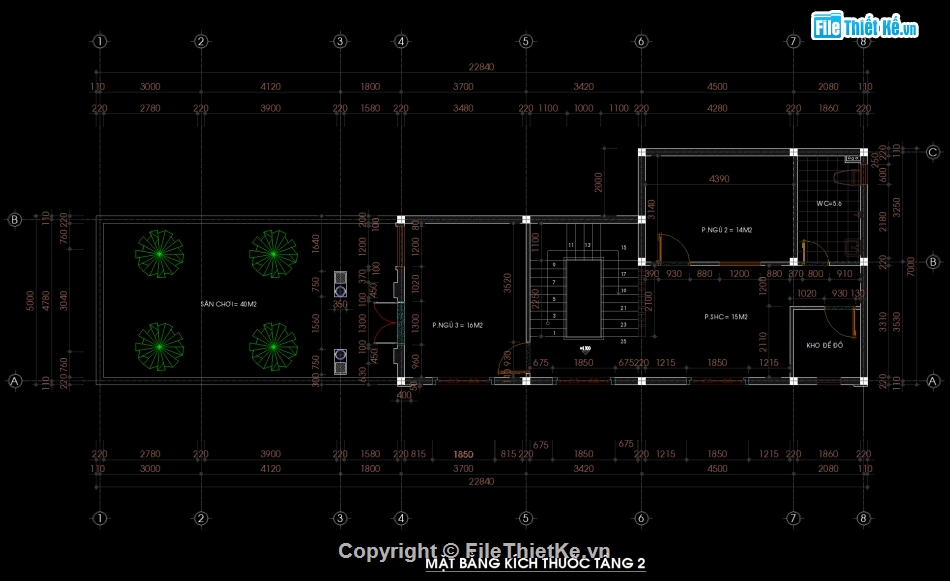 Nhà phố 3 tầng chữ L mái thái,Bản vẽ nhà phố 3 tầng,File cad nhà phố 3 tầng,Autocad nhà phố 3 tầng,Nhà phố 3 tầng 7x22.84m