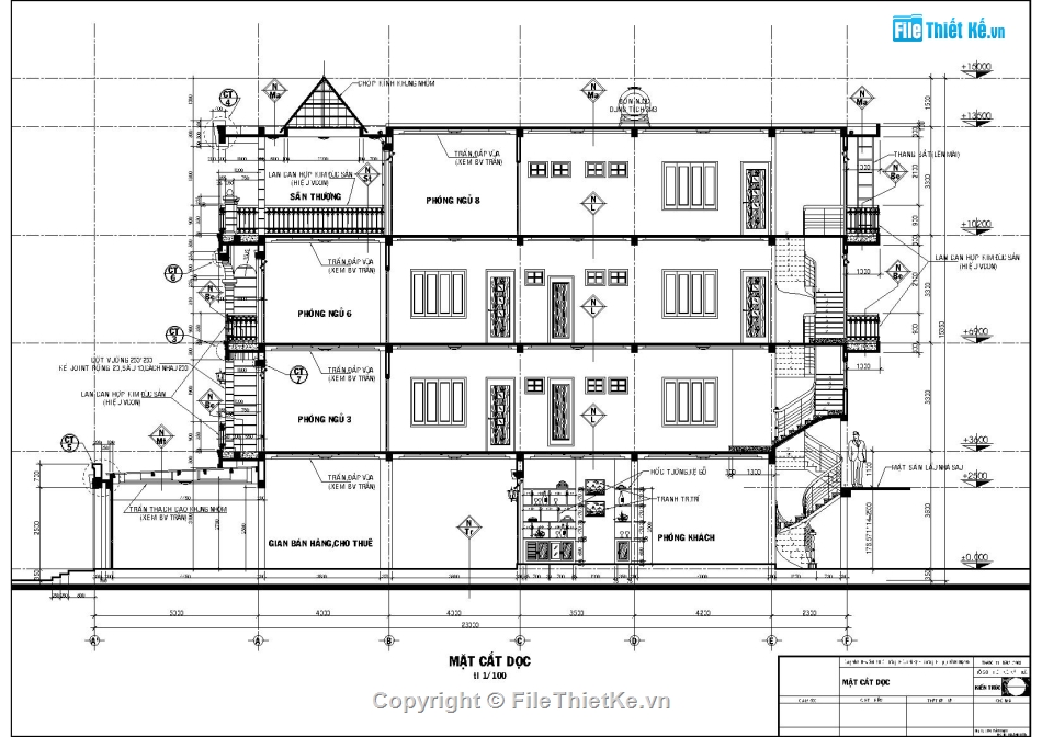 kiến trúc 4 tầng,nhà 4 tầng 4x18m,Bản vẽ nhà 4 tầng,thiết kế nhà 4 tầng,mẫu nhà ống 4 tầng,File Autocad kiến trúc nhà ống