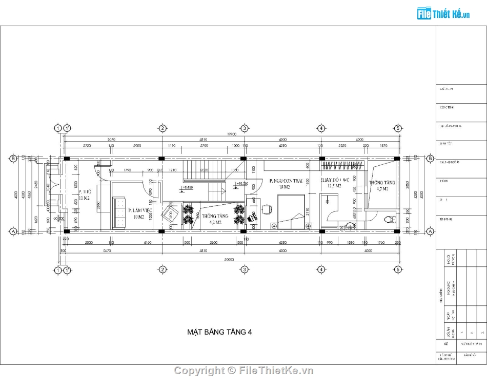 nhà phố 4 tầng,kiến trúc nhà phố 4 tầng,Bản vẽ nhà phố,kiến trúc 5 tầng,Thiết kế nhà 4.5m mặt tiền