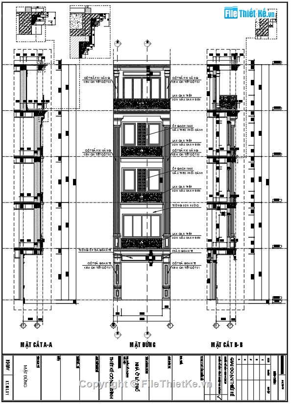kiến trúc 5 tầng,kiến trúc nhà phố 5 tầng,Kiến trúc nhà tân cổ điển,thiết kế nhà phố tần cổ điển,File cad nhà tân cổ điển