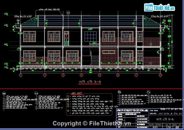 Bản vẽ kiến trúc trạm y tế,trạm y tế xã 2 tầng kích thước 7.2x26m,trạm y tế xã