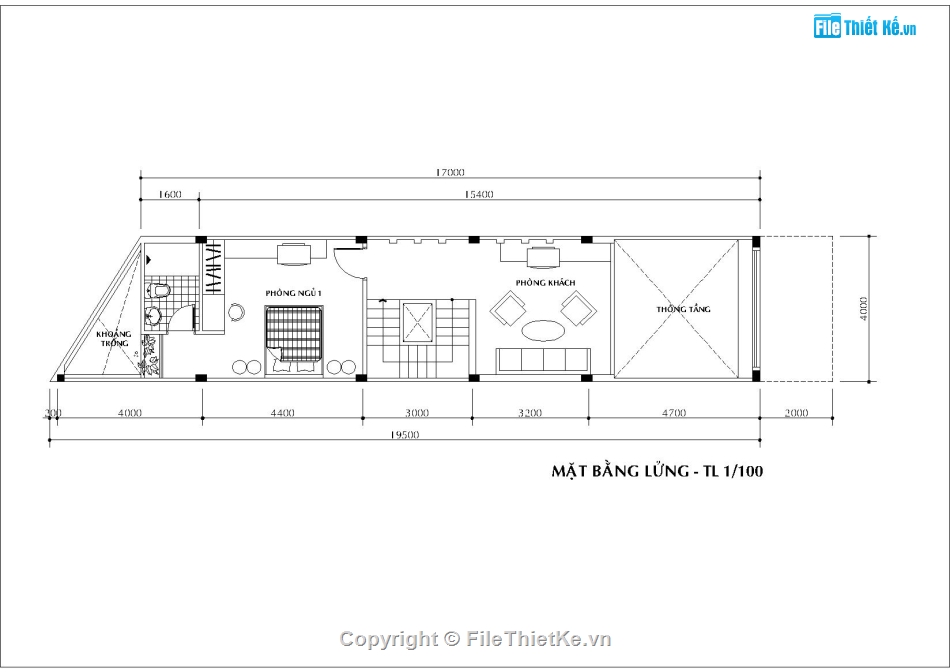nhà phố 4x17m,Bản vẽ kiến trúc nhà phố,Thiết kế nhà ống hiện đại,Thiết trúc nhà phố 5 tầng,Mẫu nhà phố hiện đại,Nhà ống 4x17m