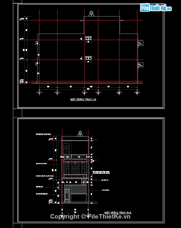 Nhà phố 3 tầng 4.5x16.5m,File cad nhà phố 3 tầng,nhà phố 3 tầng file cad,nhà phố 3 tầng,autocad nhà phố 3 tầng