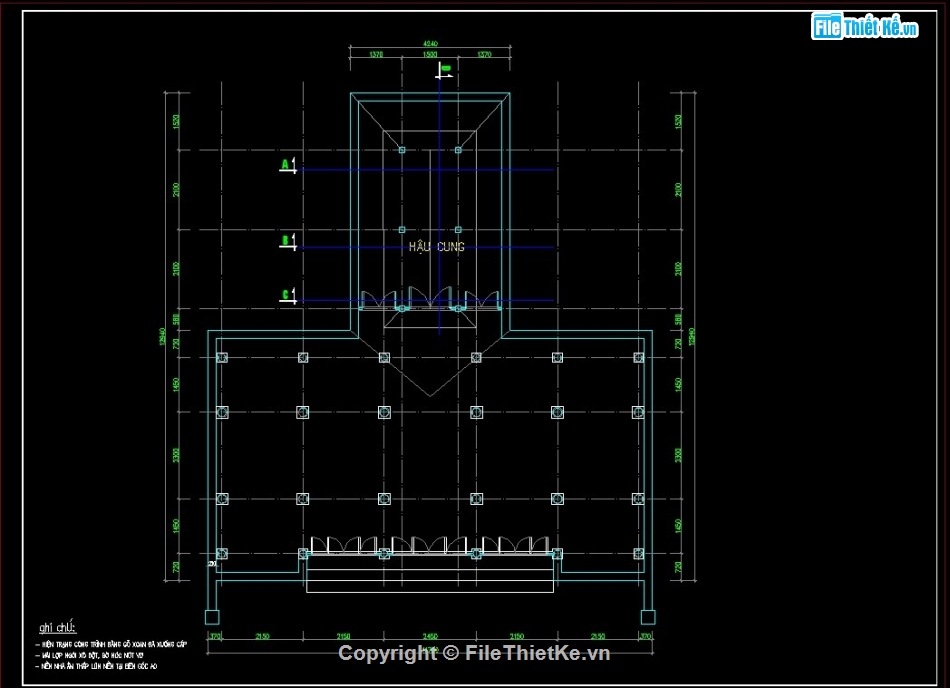 bản vẽ chùa đại tự,chùa đại tự file cad,autocad chùa đại tự,chùa đại tự file autocad,chùa đại tự 13x14m