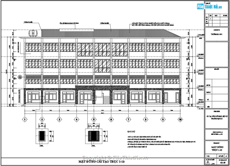 Nhà hiệu bộ 3 tầng,Nhà hiệu bộ 4 tầng,File cad thiết kế nhà hiệu bộ trường học,Nhà hiệu bộ 18.6x32.6m,Bản vẽ tòa nhà làm việc trường học,Thiết kế cải tạo nhà hiệu bộ