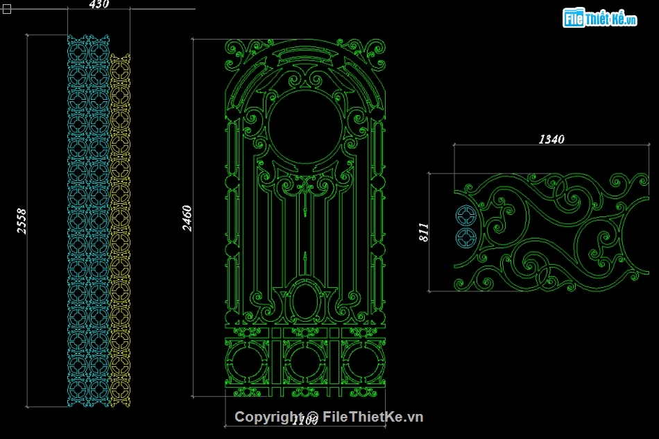 cửa cổng CNC,Cửa cổng biệt thự,Cổng CNC 2 cánh,file autocad cổng cnc,Autocad cổng cnc 2 cánh