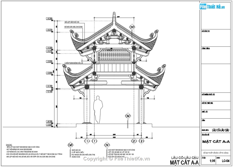 đình chùa cổ,bản vẽ thiết kế đền cổ,Thiết kế lầu cô lầu cậu,Bản vẽ đền,Bản vẽ chòi 2 mái cổ