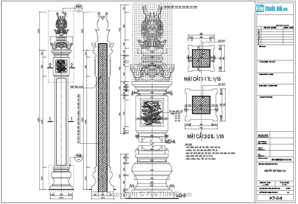 Thiết kế nghi môn đẹp file cad,Bản vẽ autocad cổng đền đẹp,Thiết kế bản vẽ nghi môn đền chùa,Mẫu bản vẽ nghi môn đền chùa đẹp