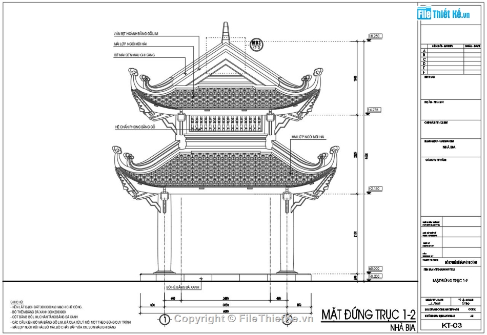 Kiến trúc đền cổ file cad,Kiến trúc nhà bia 8 mái file autocad,Thiết kế autocad nhà bia 8 mái,Bản vẽ cad nhà bia 8 mái