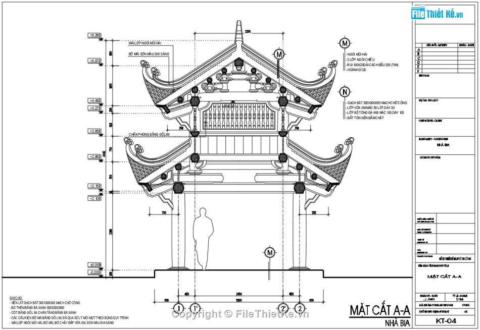 Kiến trúc đền cổ file cad,Kiến trúc nhà bia 8 mái file autocad,Thiết kế autocad nhà bia 8 mái,Bản vẽ cad nhà bia 8 mái