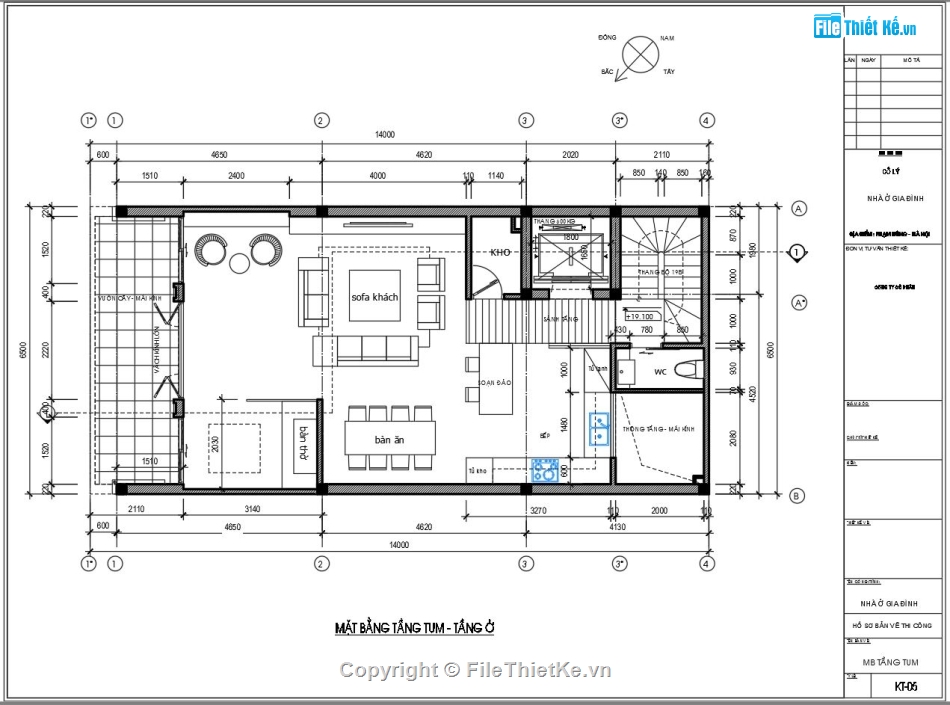 bản vẽ văn phòng,nhà ở văn phòng,Văn phòng 7 tầng,Thiết kế văn phòng nhà ở,file cad nhà ở kết hợp văn phòng,Văn phòng mặt tiền 6.5x14m