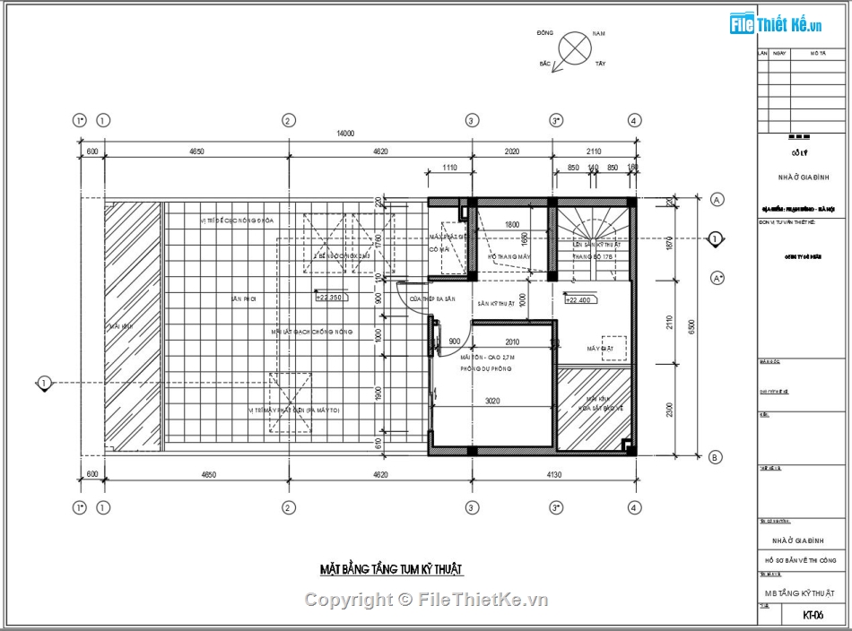 bản vẽ văn phòng,nhà ở văn phòng,Văn phòng 7 tầng,Thiết kế văn phòng nhà ở,file cad nhà ở kết hợp văn phòng,Văn phòng mặt tiền 6.5x14m