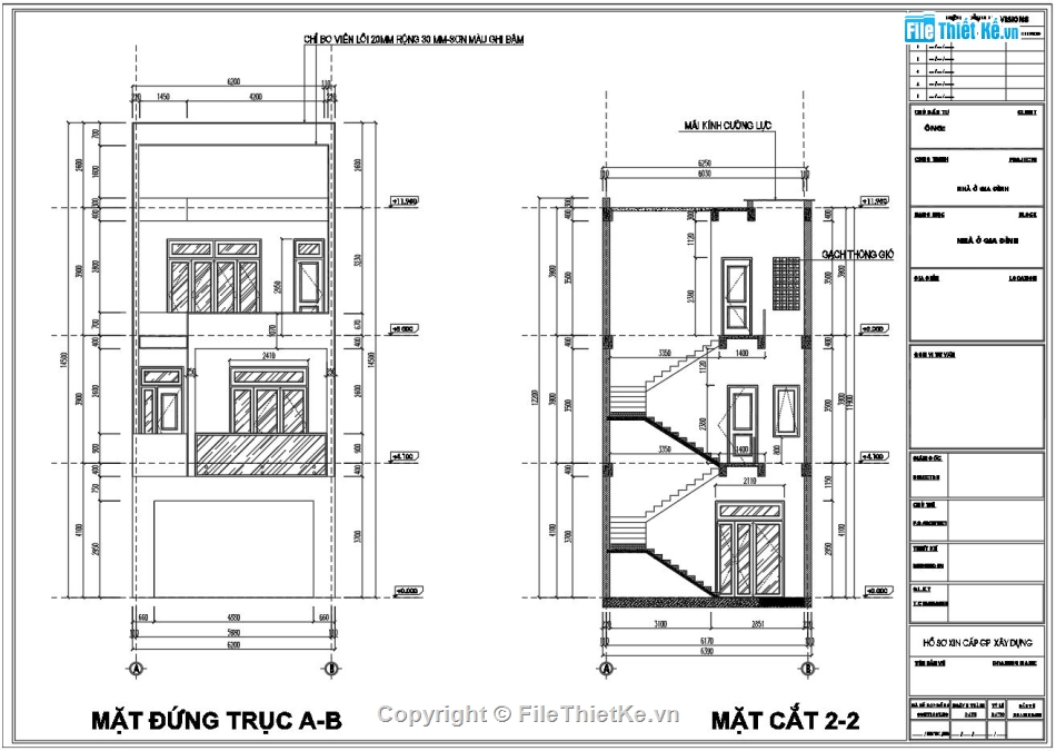 Bản vẽ nhà phố 3 tầng,Thiết kế nhà phố 3 tầng,Nhà phố 3 tầng hiện đại,file cad nhà phố 3 tầng,nhà phố 3 tầng