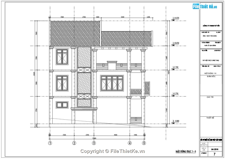 nhà phố 3 tầng mái thái,thiết kế cấp phép nhà phố 3 tầng,bản vẽ nhà mái thái đẹp,bản vẽ cấp phép nhà phố 3 tầng,Nhà lô góc mái thái 3 tầng