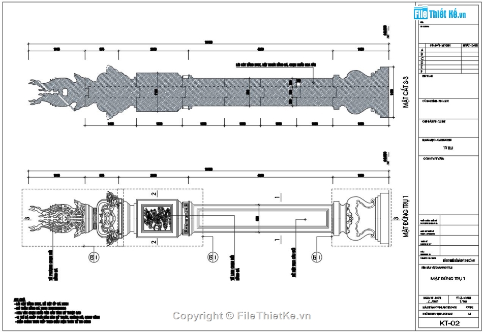 FIle cad thiết kế tứ trụ đẹp,Mẫu tứ trụ đình làng cổ,Thiết kế tứ trụ đá xanh,Bản vẽ tứ trụ đẹp,File thiết kế tứ trụ đẹp