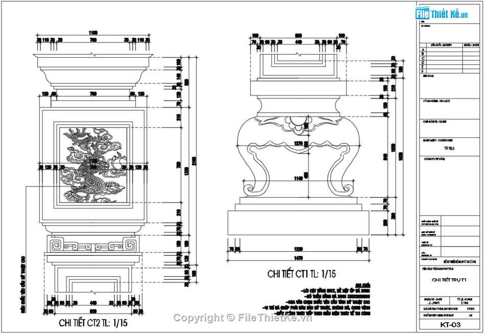 FIle cad thiết kế tứ trụ đẹp,Mẫu tứ trụ đình làng cổ,Thiết kế tứ trụ đá xanh,Bản vẽ tứ trụ đẹp,File thiết kế tứ trụ đẹp