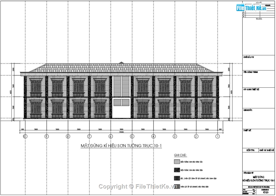 Fie cad UBND,bản vẽ UBND 33x9.7m,autocad UBND xã 2 tầng,UBND xã 2 tầng file cad,UBND xã 2 tầng autocad