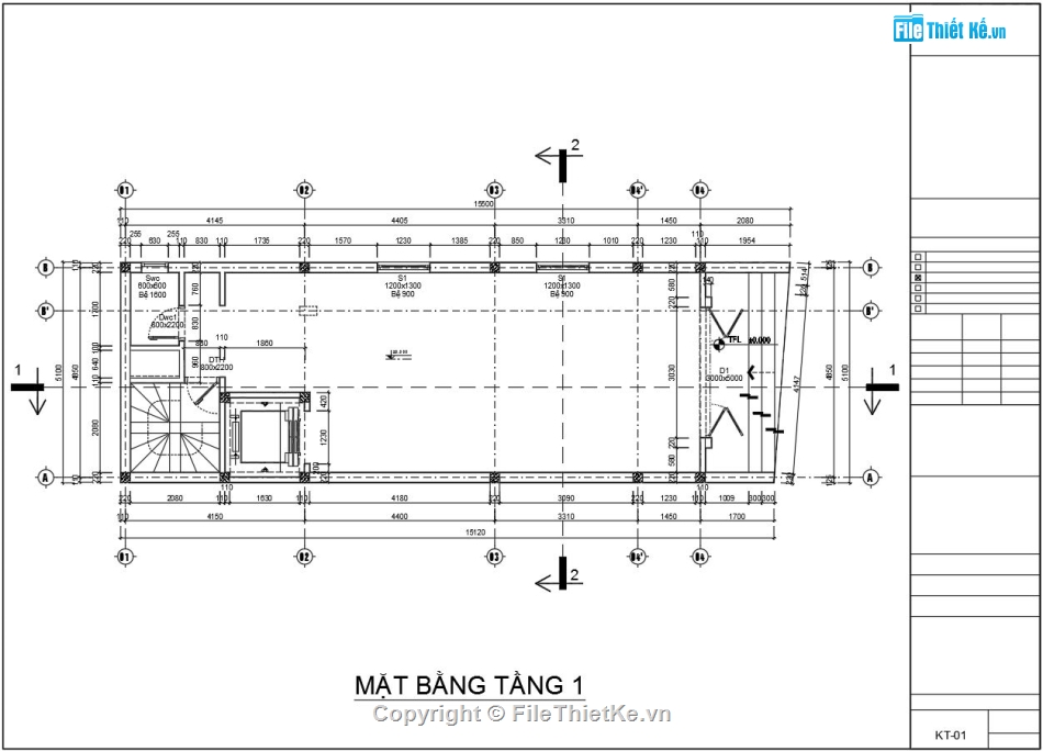 thiết kế văn phòng 6 tầng 5.1x15m,bản vẽ autocad văn phòng 6 tầng,nhà văn phòng kiến trúc tân cổ điển,kiến trúc nhà văn phòng file cad,Tòa nhà văn phòng làm việc file cad