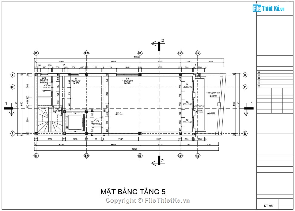 thiết kế văn phòng 6 tầng 5.1x15m,bản vẽ autocad văn phòng 6 tầng,nhà văn phòng kiến trúc tân cổ điển,kiến trúc nhà văn phòng file cad,Tòa nhà văn phòng làm việc file cad