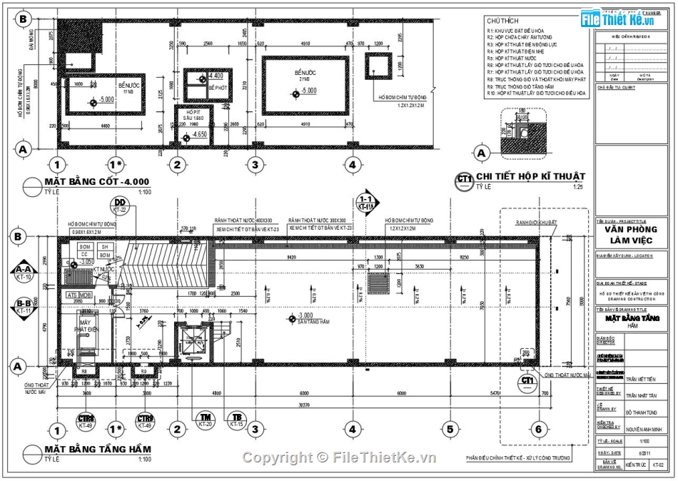 thiết kế văn phòng,tòa văn phòng 10 tầng,Bản vẽ thiết kế văn phòng,Văn phòng có tầng hầm