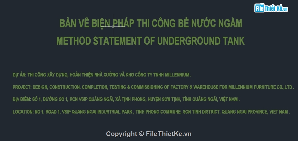 CAD biện pháp thi công bể nước,biện pháp thi công bể nước ngầm,Biện pháp thi công bể nước,cad thi công bể nước ngầm