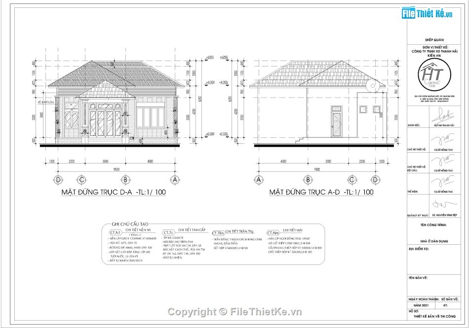 thiết kế biệt thự 1 tầng,Biệt thự 1 tầng 9.5x22.7m,file cad biệt thự 1 tầng,bản vẽ biệt thự 1 tầng,biệt thự 1 tầng file cad,biệt thự 1 tầng file autocad