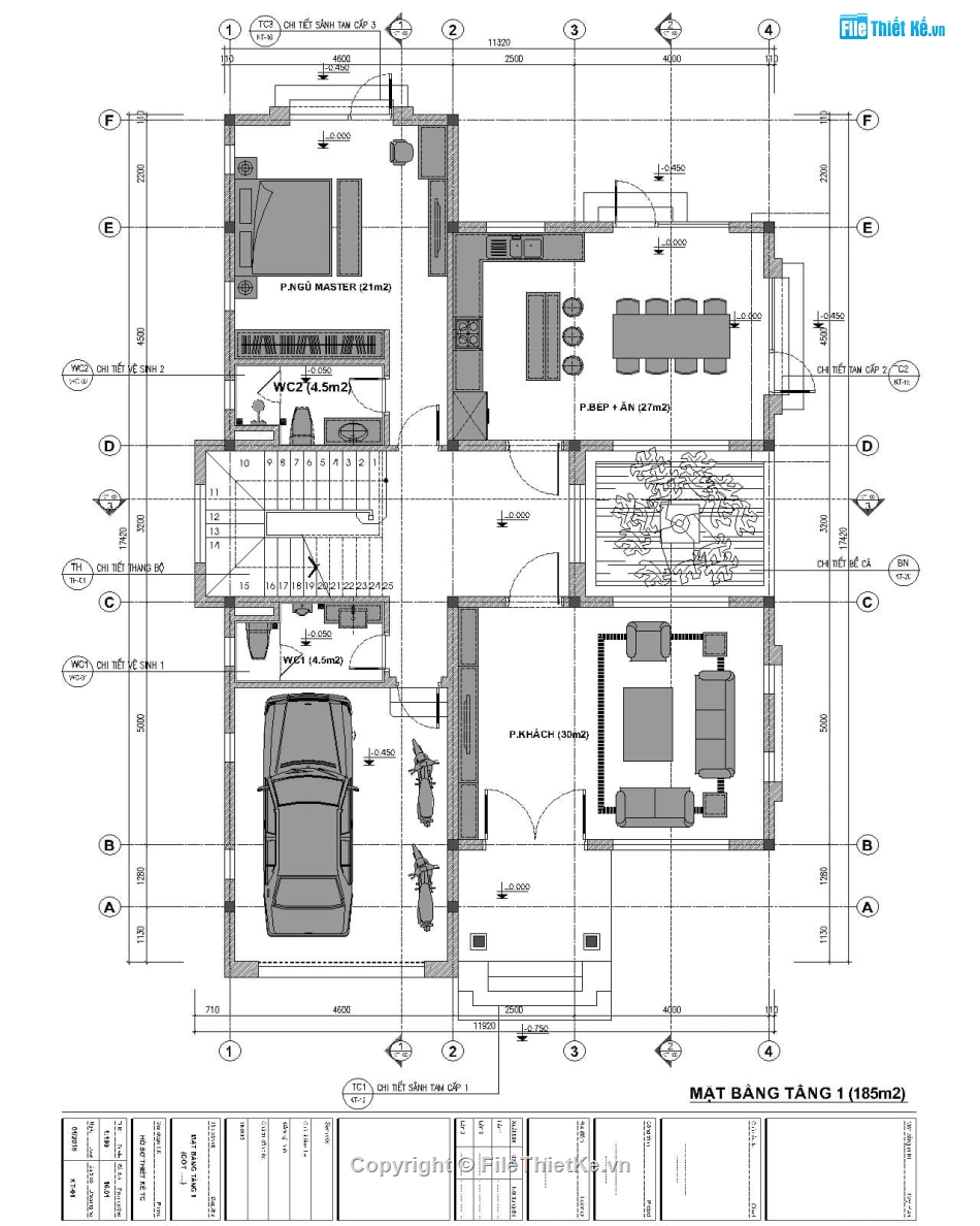 Bản vẽ  Biệt thự 2 tầng,File cad  Biệt thự 2 tầng,Cad Biệt thự 2 tầng,Biệt thự 2 tầng file cad,mẫu biệt thự 2 tầng cad