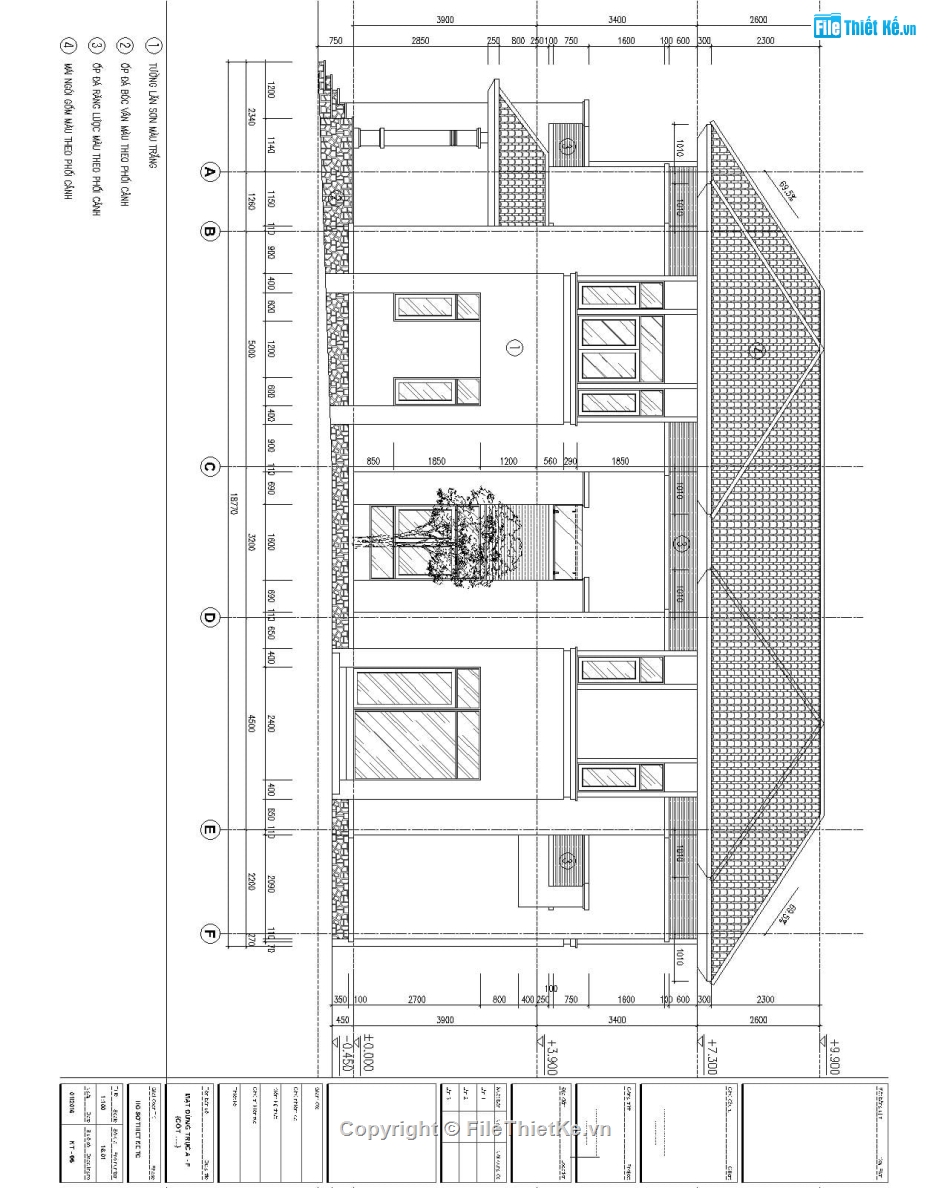 Bản vẽ  Biệt thự 2 tầng,File cad  Biệt thự 2 tầng,Cad Biệt thự 2 tầng,Biệt thự 2 tầng file cad,mẫu biệt thự 2 tầng cad