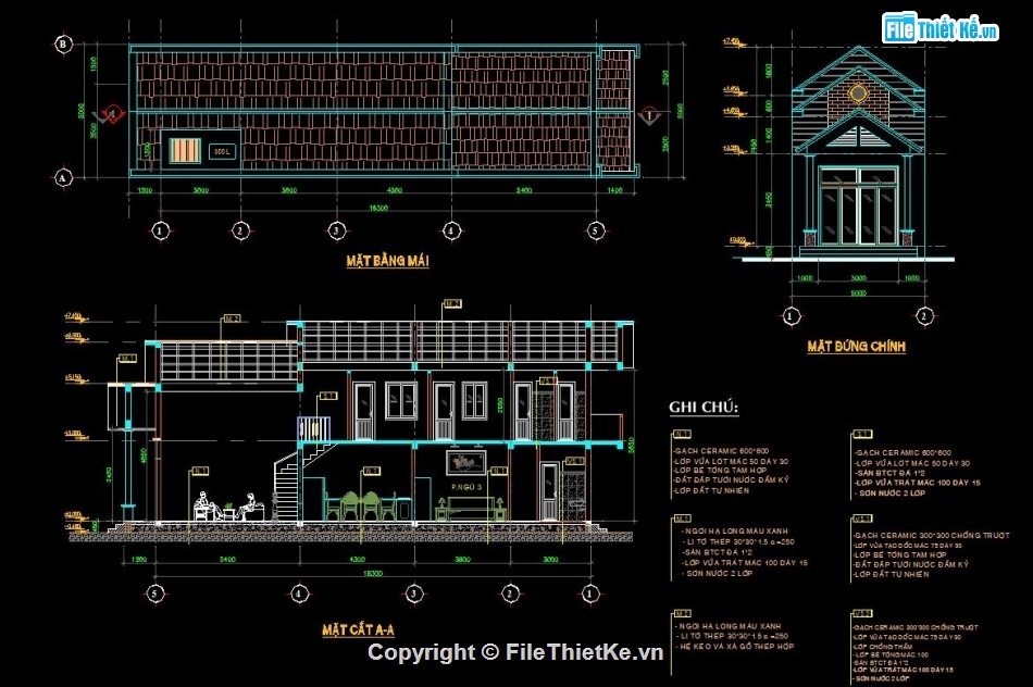 file cad nhà phố gác lửng,nhà phố gác lửng 5x16.3m,nhà phố gác lửng file cad,bản vẽ nhà phố gác lửng,bản vẽ autocad nhà gác lửng,Bản giá thi công