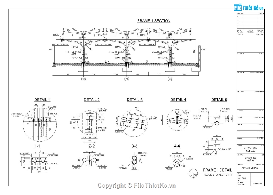 nhà để xe khung thép,File cad nhà để xe máy,Nhà để xe 15x65m,Bản vẽ Autocad thiết kế nhà xe,bản vẽ nhà xe công nhân,Bản vẽ để xe nhà xưởng