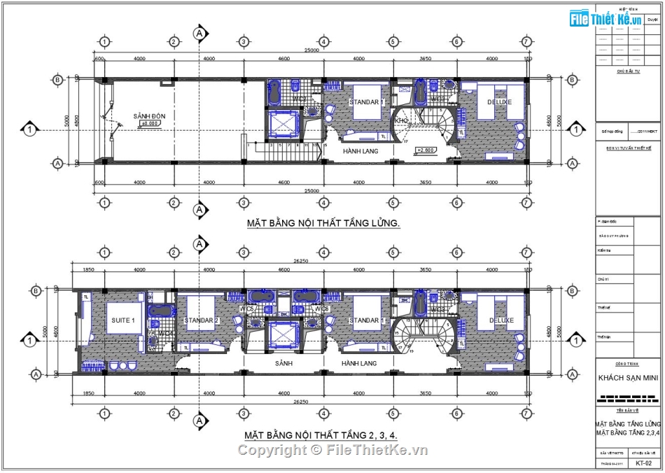 thiết kế khách sạn,khách sạn mini,khách sạn đất phân lô,Khách sạn 3 sao,Khách sạn 8 tầng,khách sạn 8 tầng 5x25m