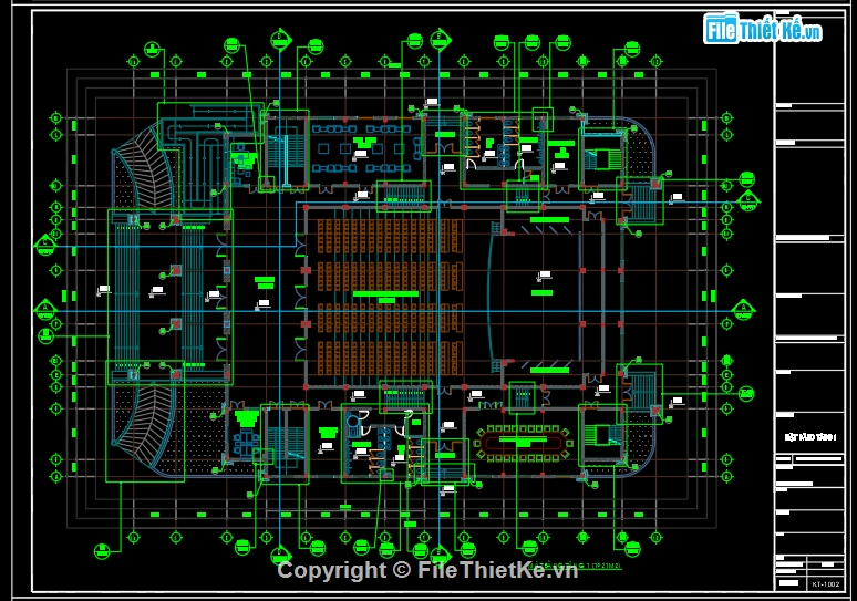 thiết kế kiến trúc nhà hội nghị file cad,file autocad nhà hội nghị tân cổ điển,Bản vẽ autocad nhà hội nghị huyện,kiến trúc nhà hội nghị 3 tầng