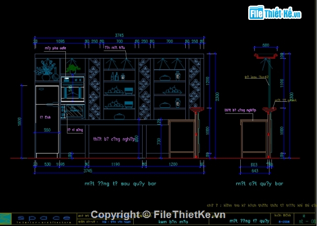 cad nội thất,kiến trúc và nội thất,cửa hàng kem Hapro 4 mùa,file cad kiến trúc,cửa hàng bán kem