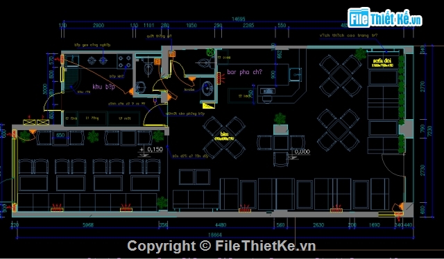 cad nội thất,kiến trúc và nội thất,cửa hàng kem Hapro 4 mùa,file cad kiến trúc,cửa hàng bán kem