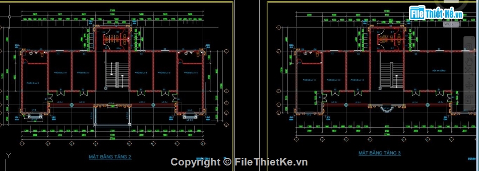 File cad trụ sở,trụ sở 3 tầng,bản vẽ trụ sở 3 tầng,file cad trụ sở 3 tầng