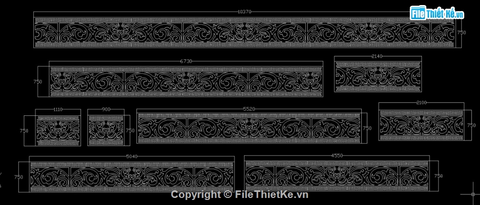 File cad lan can đẹp,File dxf lan can,File autocad lan can