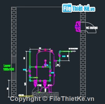 Layout phòng máy nén khí,file cad máy nén khí,máy nén khí file cad,autocad máy nén khí,máy nén khí file autocad