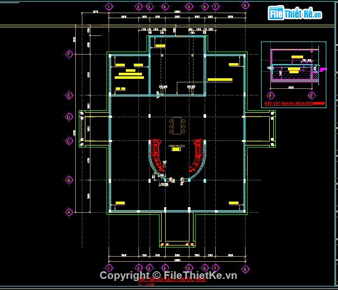 Mặt bằng biệt thự 4 tầng,file cad mặt bằng biệt thự,autocad mặt bằng biệt thự,mặt bằng biệt thự 4 tầng file cad