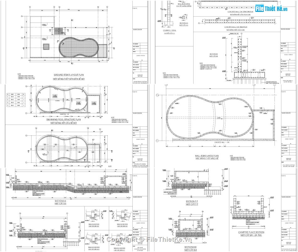 thiết kế bể bơi,File autocad bể bơi gia đình,Mẫu thiết kế bể bơi mini,Bể bơi nghỉ dưỡng,Mẫu bể bơi đẹp