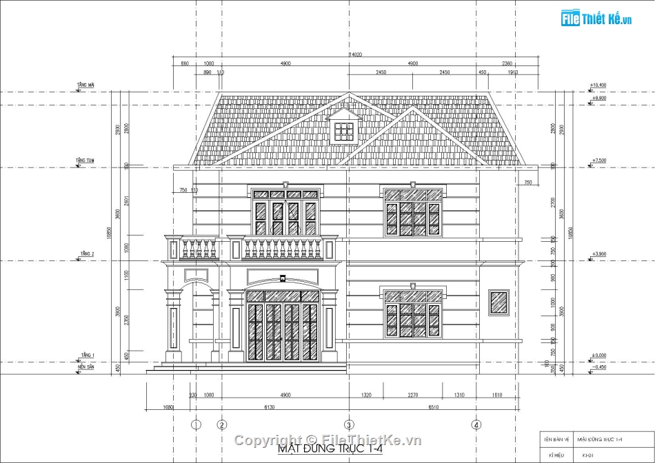 BIệt thự mái thái,thiết kế biệt thự 2 tầng,File Autocad kiến trúc biệt thự đẹp,Bản vẽ thiết kế biệt thự 2 tầng,Mẫu biệt thự 2 tầng,Mẫu biệt thứ 2 tầng đẹp